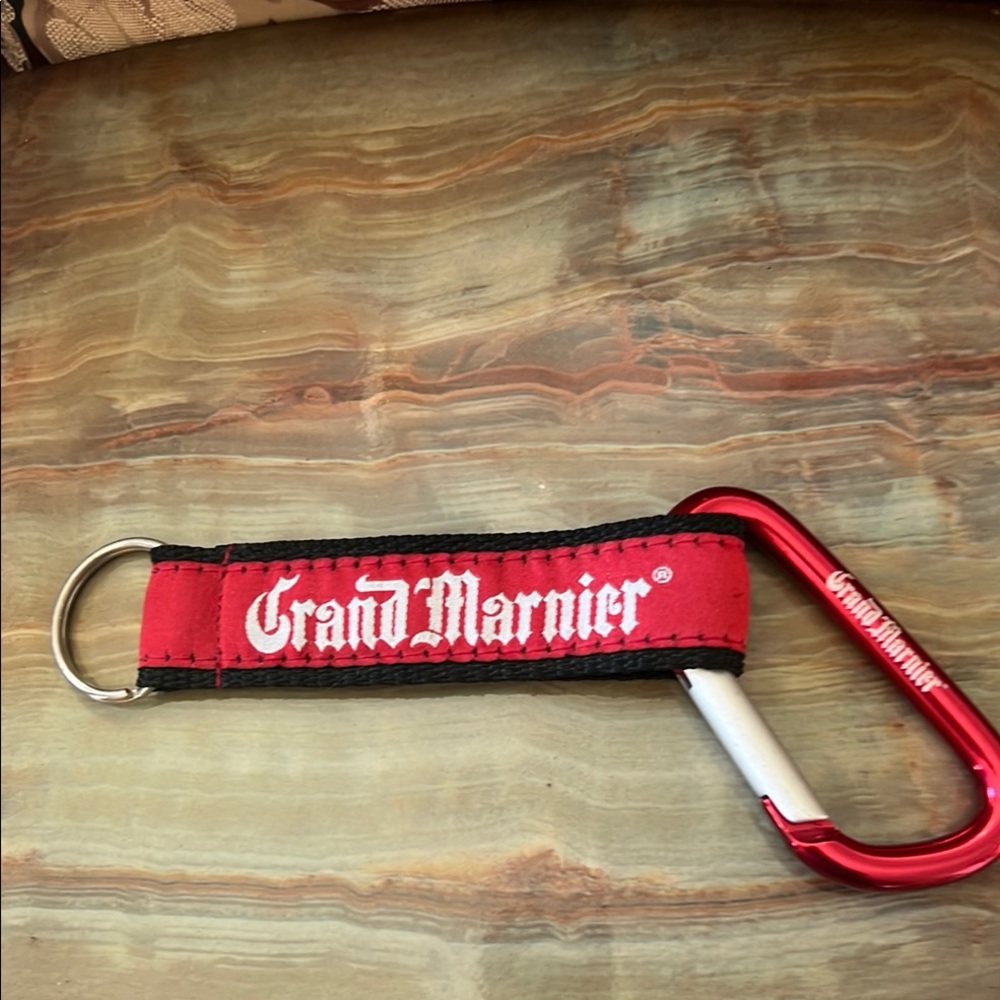 Grand Marnier Red Carabiner Keychain and Clip